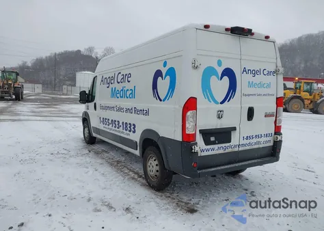 2017 Ram Promaster 2500 z USA, uszkodzony, nr VIN 3C6TRVDG8HE537832